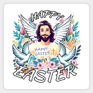 Happy Easter with Jesus Sticker